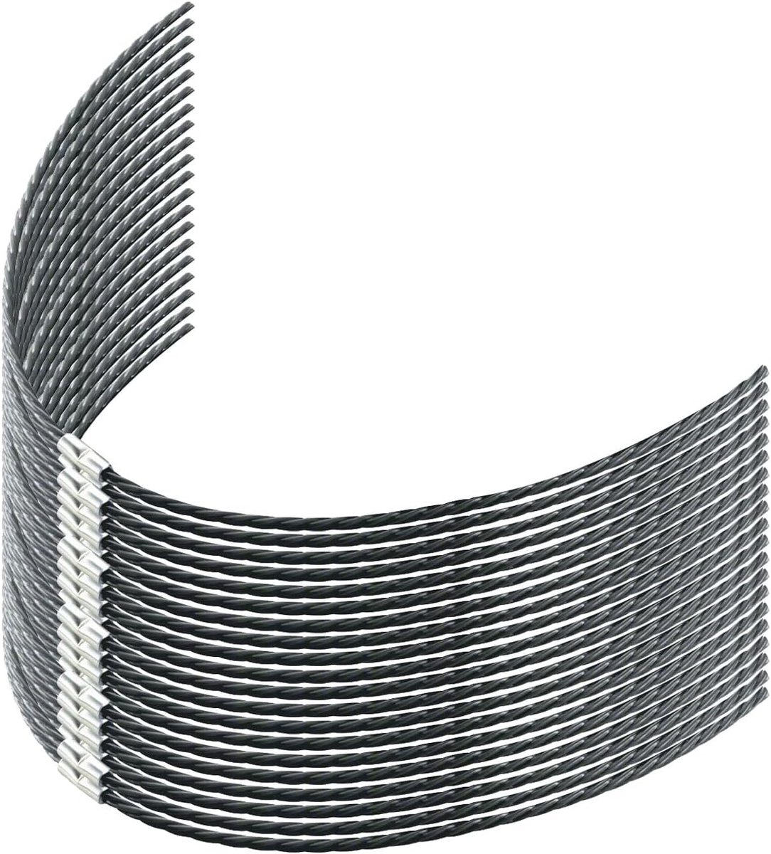 OIMG Maaidraad - 20 Stuks - trimmerdraad - Reserve draden - draadspoelen - Geschikt voor Bosch AFS 23-37 - Vervangt spoelen uit de F016800431 - 37 x 3,5 mm - zwart - Extra sterk van