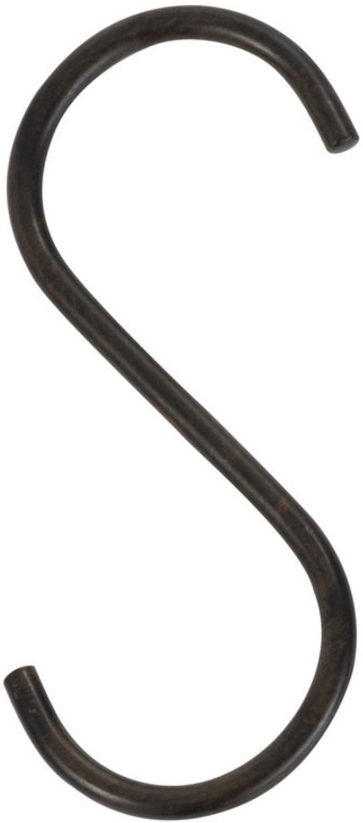J-Line haak S-Vorm - metaal - zwart - 1 stuk