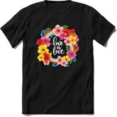 Love Is Love | Pride T-Shirt | Grappig LHBTIQ+ / LGBTQ / Gay / Homo / Lesbi Cadeau Shirt | Dames - Heren - Unisex | Tshirt Kleding Kado | - Zwart - S