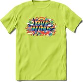 Love Wins | Pride T-Shirt | Grappig LHBTIQ+ / LGBTQ / Gay / Homo / Lesbi Cadeau Shirt | Dames - Heren - Unisex | Tshirt Kleding Kado | - Groen - 3XL