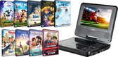 Denver MT-784 -  Portable DVD speler - 7 inch -enkel scherm - USB in put - Met accu - tot 2 uur speelplezier - DVD films - 10 films - (Shaun het Schaap, Asterix, De GVR, + meer)
