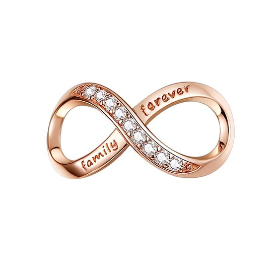 Foto: Infinity family forever rose gold bedel oneindig bead bedels beads cadeau zilverana geschikt voor alle bekende merken 925 zilver moederdag