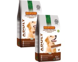 2x 12,5 kg Biofood krokant hondenvoer
