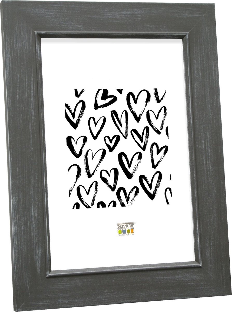 Deknudt Frames fotolijst S48SS7 - grijs geschilderd - foto: 10x15 cm