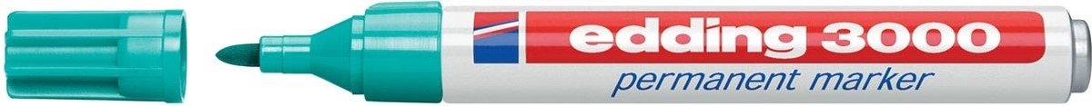 Edding permanent marker 3000 turkoois - 10 Stuks