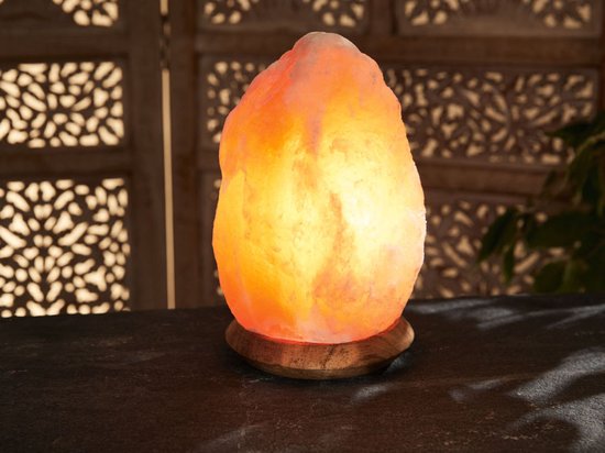 Livarno Home Zoutkristallen lamp - Handgemaakt van massief zoutkristal -  Hoogte: 16 cm... | bol