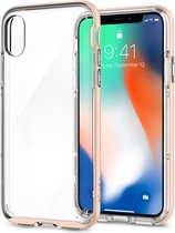 Apple iPhone X/10 Hoesje - Spigen - Neo Hybrid Crystal Serie - Hard Kunststof Backcover - Rose Crystal - Hoesje Geschikt Voor Apple iPhone X/10