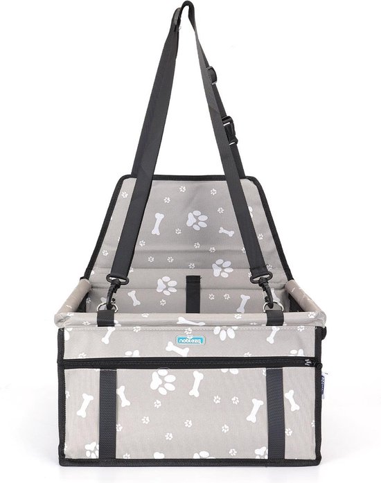 Nobleza Hondenstoel auto - Hondenzitje auto - Autostoel hond - Autozitje hond - Hondenmand auto - Grijs