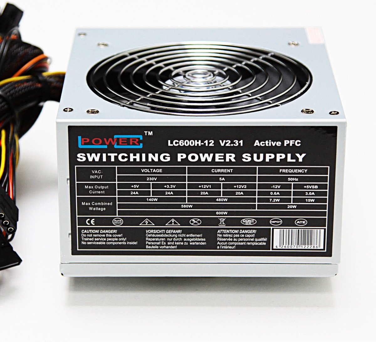 LC-600H-V2.31 Bloc d' alimentation ATX 600 W Power' alimentation