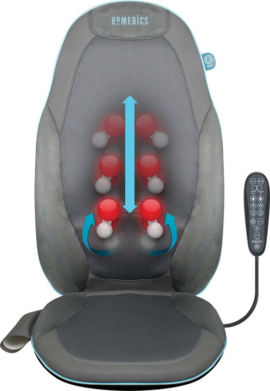 Ontrouw Mark Scepticisme HoMedics SGM1300H Shiatsu massage kussen met infrarood massage -  Massageapparaat - 10... | bol.com