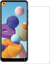 LuxeBass Screenprotector geschikt voor Samsung Galaxy A21s - glas scherm - bescherming