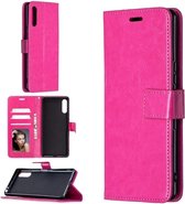 LuxeBass Hoesje geschikt voor Sony Xperia 5 II - Bookcase Roze - portemonnee hoesje - telefoonhoes - gsm hoes - telefoonhoesjes