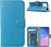 LuxeBass Hoesje geschikt voor Samsung Galaxy S10 Lite 2020 - Bookcase Turquoise - portemonee hoesje - telefoonhoes - gsm hoes - telefoonhoesjes