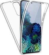 LuxeBass Hoesje geschikt voor Samsung Galaxy S20 Plus - Dubbelzijdig Siliconen hoesje - 2 in 1 (360 graden) - telefoonhoes - gsm hoes - gsm hoesjes