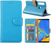 Etui LuxeBass adapté pour Samsung Galaxy A9 (2018) - Bookcase Turquoise - étui portefeuille - bibliothèque - protège livre - étui livre - protège livre