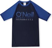 O'Neill - UV Zwemshirt voor jongens - Cali Shortsleeve Skin - Zwart/Blauw - maat 6 (126-133CM)
