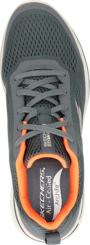 Skechers - GO WALK ARCH FIT-IDYLLIC - Homme - Charcoal Orange - 41