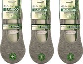 green-goose® Bamboe Dames Footies | 5 Paar | Sneakersokken | Beige | Anti zweet | 35-42 | Ecologisch en Duurzaam