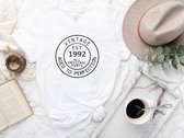 Lykke Aged to Perfection T-shirt| Vintage 1993| 30 jaar| Unisex T-shirt | Heren – Dames| Maat M