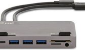 LMP 18625, Gris, MicroSD (TransFlash), SD, 3,5mm, USB 3.2 Gen 1 (3.1 Gen 1) Type-A, USB 3.2 Gen 1 (3.1 Gen 1) Type-C, Aluminium, 107 mm, 49 mm