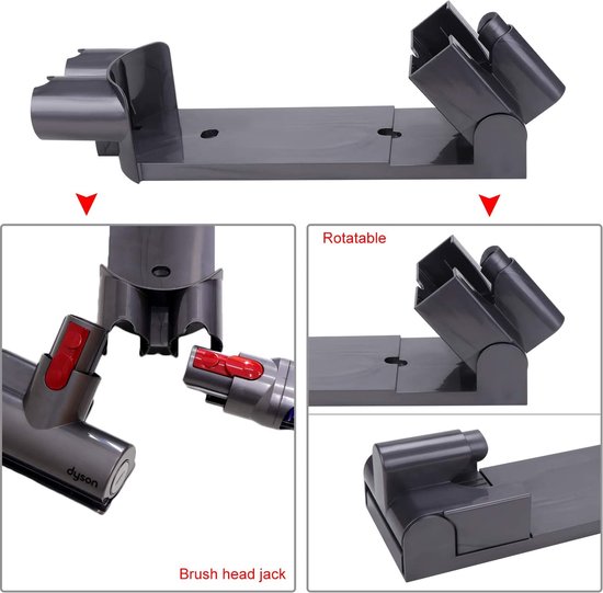Extra Wandhouder docking station voor Dyson V7 en V8 Stofzuiger
