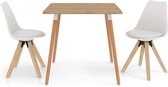 Decoways - 3-delige Eethoek wit