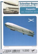 bouwplaat / modelbouw in karton Luchtschip "Zeppelin ", schaal 1:200