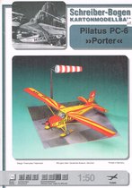 bouwplaat / modelbouw in karton Pilatus PC-6 "Porter", schaal 1:50