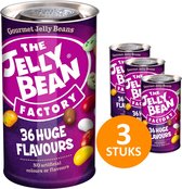The Jelly Bean Factory 3 blikken á 380g Snoep - 36 Huge Flavours jelly beans