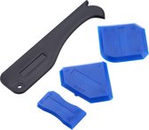 Kitrubber - Kitstrijker - Kitmes - Afstrijkspatel - Voegstrijker - Kitlepel - Voegenset