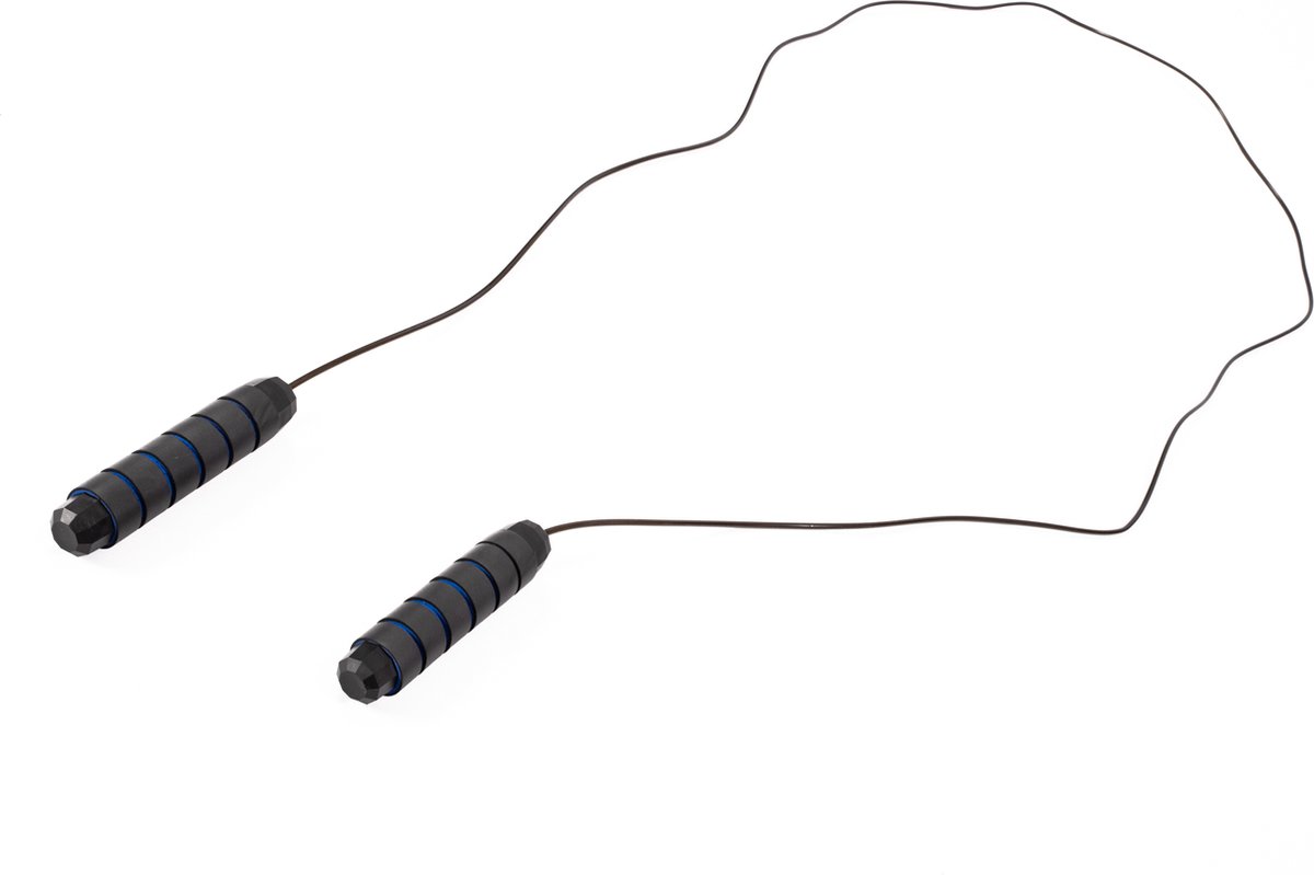 AJ-Sports Springtouw - Springtouw volwassenen - Speedrope - Jump rope - Fitness - Boksen - Krachttraining - Verstelbaar - Blauw — afbeelding 5
