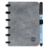 Greenstory - GreenBook Uitwisbaar Notitieboek - A6 - Lijn & Blanco - Concrete Grey