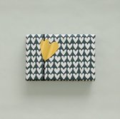 Label Kaartje - Kadolabel – Gouden hart groot - HOP | Goud folie – Glans | Karton incl. boorgaatje | Cadeau - Gift Tag - Leuk verpakt| Geschenk - Tag