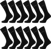 McGregor Classic Heren Sokken | Maat 39-42 | Crew Sok Zwart | 6-pack/6 paar | Zwarte Sokken Heren sokken