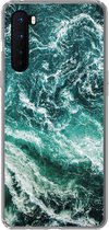 Telefoonhoesje Geschikt voor OnePlus Nord hoesje - Marmer print - Patroon - Natuurstenen - Siliconen Telefoonhoesje Telefoonhoesje