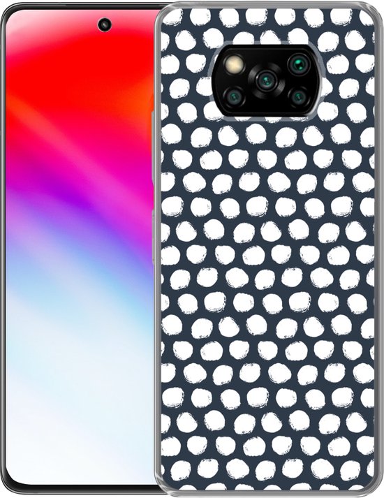 Coque Xiaomi Poco X3 NFC - Pois - Motif - Wit - Siliconen