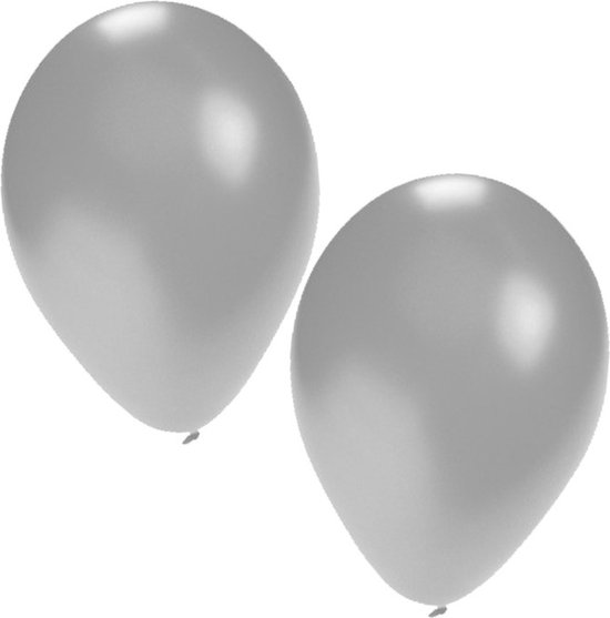 Helium tank met zilver en witte ballonnen - Bruiloft - Heliumgas met ballonnen voor bruiloft - Shoppartners