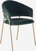 Lucy’s Living Luxe Eetkamerstoel SILLA – ø 58x60x83 cm – hotel chique - binnen – meubilair – meubels – stoelen – wonen – interieur