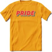 Pride T-Shirt | Grappig LHBTIQ+ / LGBTQ / Gay / Homo / Lesbi Cadeau Shirt | Dames - Heren - Unisex | Tshirt Kleding Kado | - Geel - XL