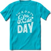Pride Day | Pride T-Shirt | Grappig LHBTIQ+ / LGBTQ / Gay / Homo / Lesbi Cadeau Shirt | Dames - Heren - Unisex | Tshirt Kleding Kado | - Blauw - S