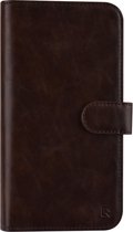 UNIQ Accessory Donker Bruin hoesje voor iPhone 13 Pro Max - Book Case - Pasjeshouder - Magneetsluiting