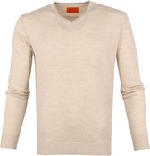 Suitable - Merino Pullover V Beige - Maat XXL - Modern-fit