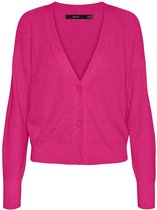 Vero Moda VMNEWLEX LUREX LS SHORT V-NECK CARDIGAN  Pink