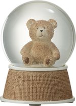 J-Line Waterbal Teddy Poly Lichtbruin/Wit