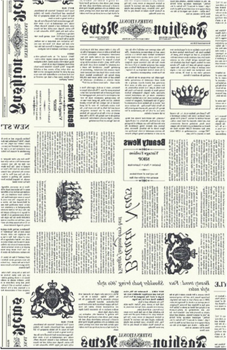 Decopatch papier Engelse krant