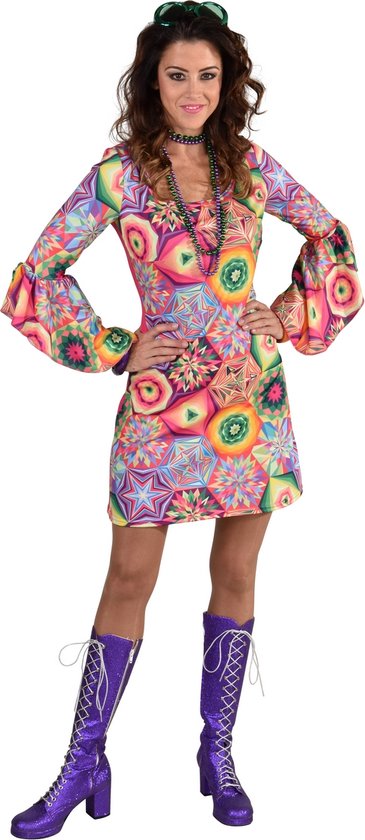 Costume de hippie | Robe Hippie Psychédélique Funky Années 70 Femme | Extra  Small |... | bol.com