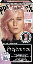 6x L'Oréal Preference Vivids Haarkleuring 9.213 Rose Gold