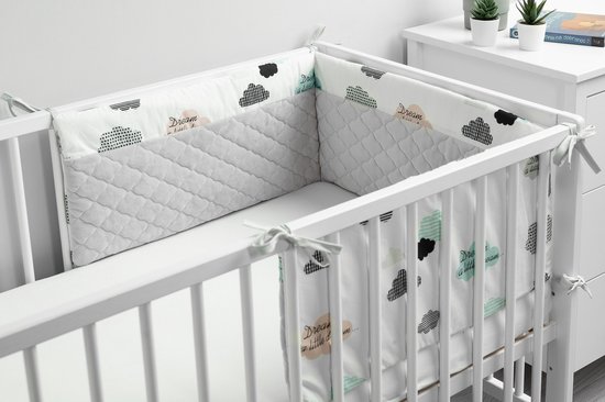 Tour de lit Bébé Sensillo - Cadre de lit - Lit bébé anti-frottement -  Protections... | bol