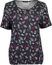 Blue Seven dames shirt 105691 donkerblauw print - 38