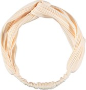 Sarlini Fashion Elastische haarband Bow | Plisé Offwhite